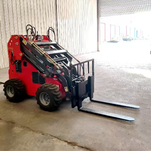 mini skid steer loader with forks