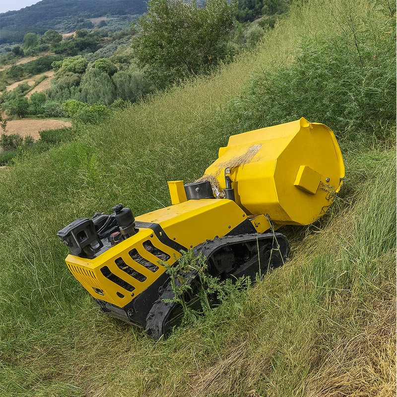 Hills grass cutting